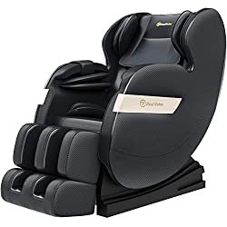 Real Relax Massage Chair, Full Body Zero Gravity Shiatsu Massage Recliner