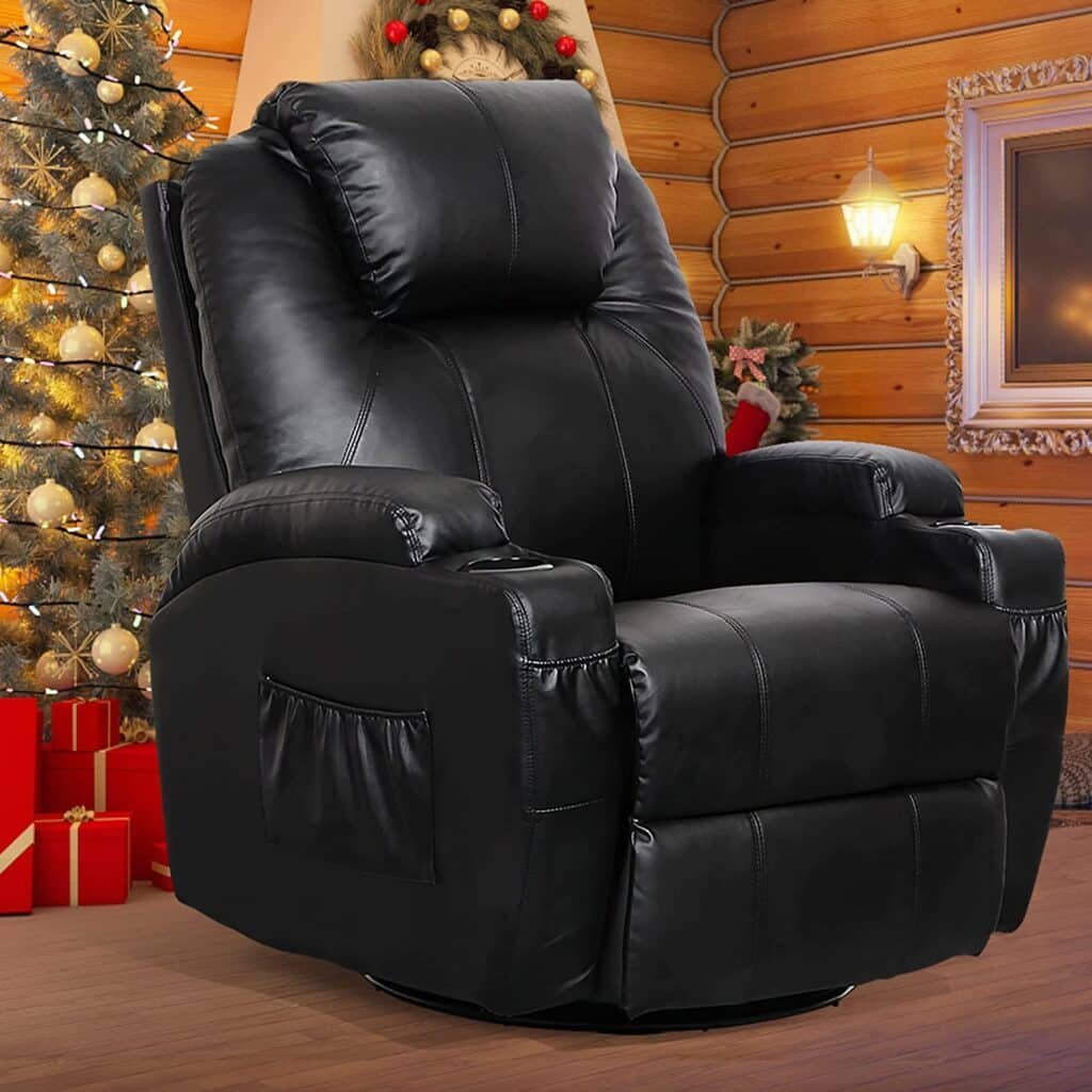 Esright Massage Recliner Chair, Black