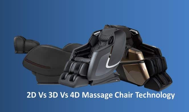 2D Vs 3D Vs 4D Massage Chair Technology (Detailed Explanation)
