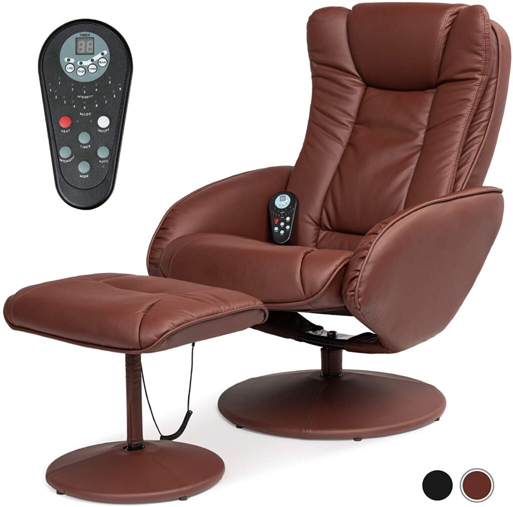 Best Choice Products Faux Leather Electric Massage Recliner